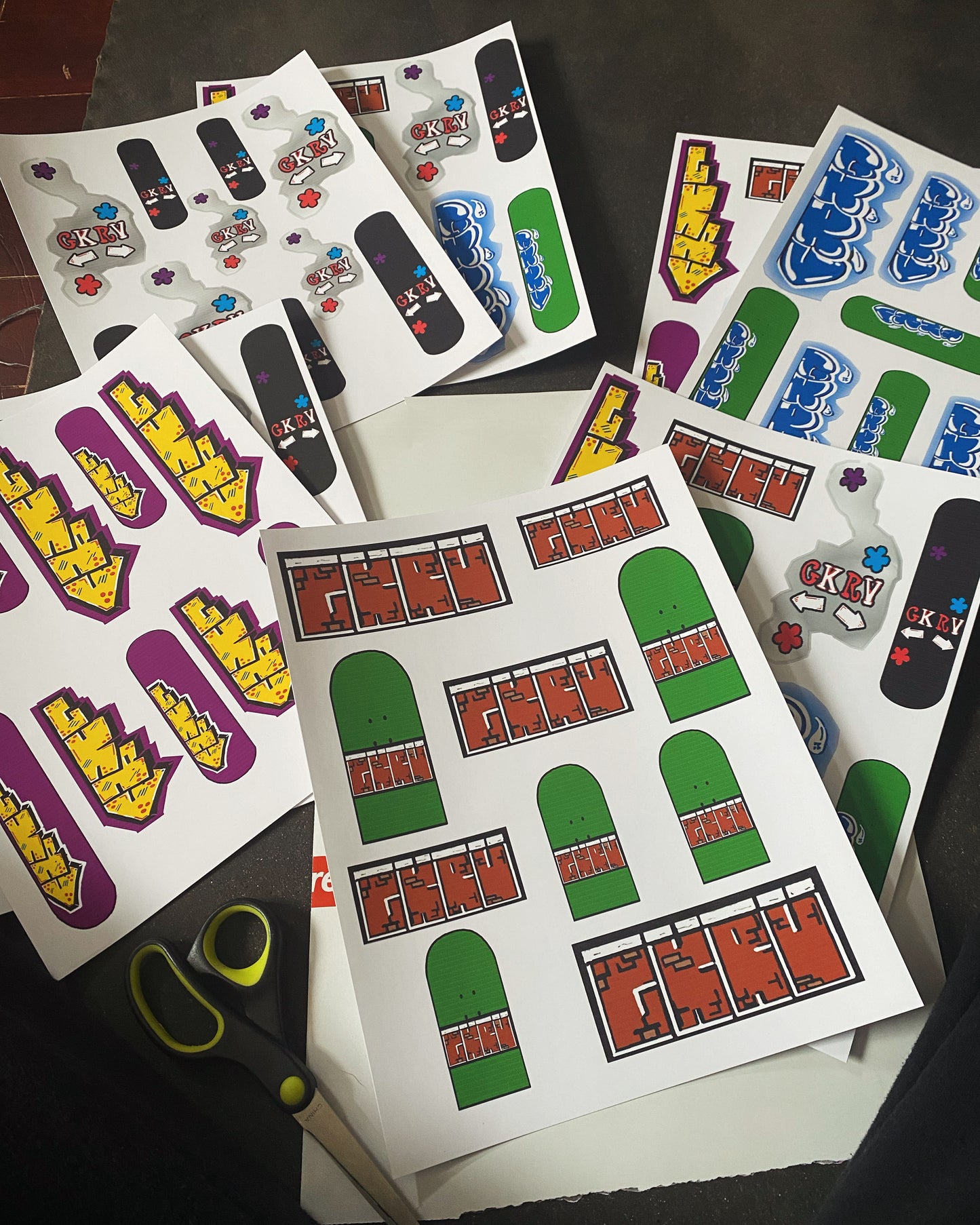 GKRV Starting 5 Sticker Sheet