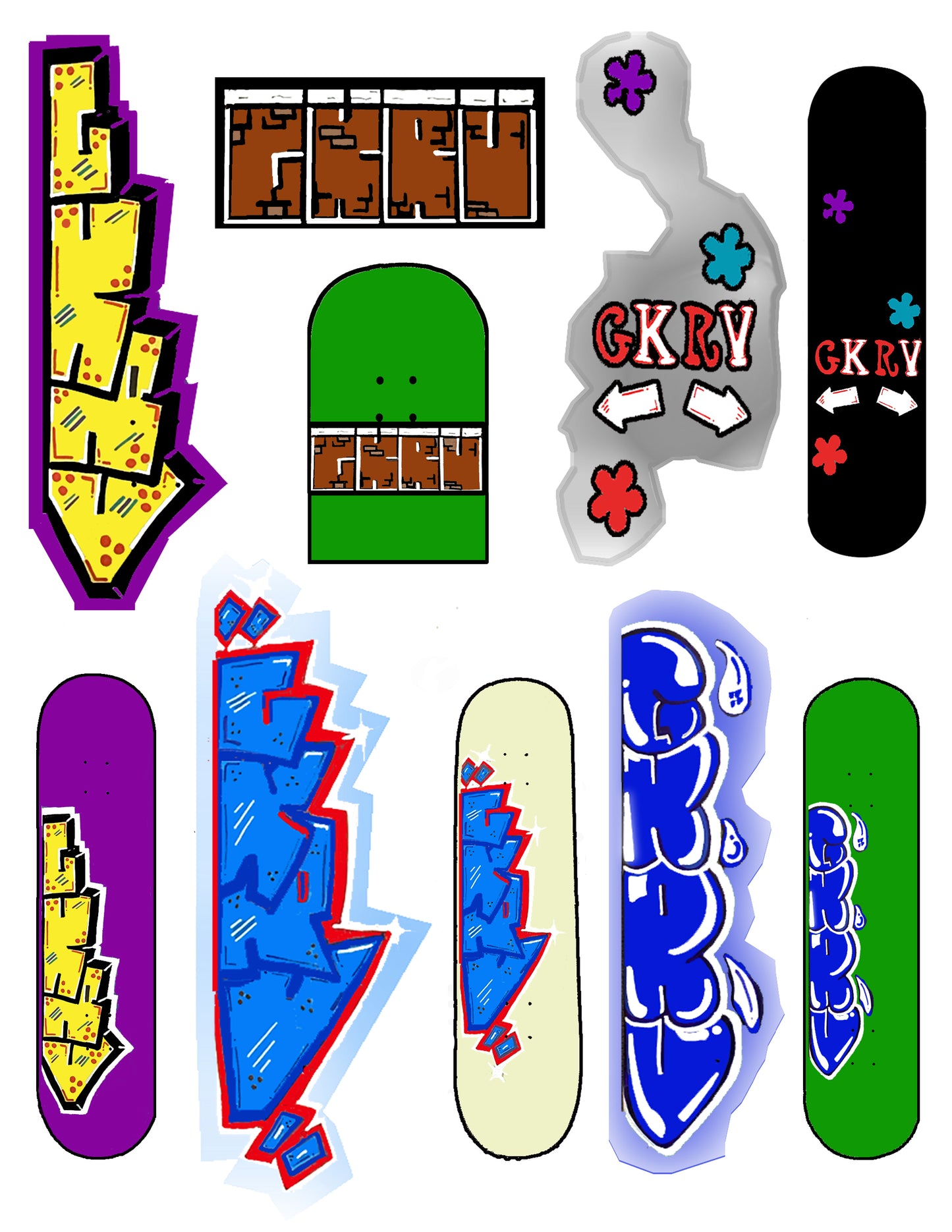 GKRV Starting 5 Sticker Sheet
